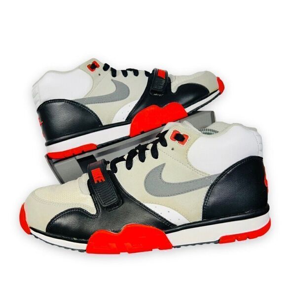 Nike Air Trainer 1 Mid Prm Qs 'Infrared' 607081-100 Men's 9.5 - Picture 1 of 11